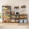 5-Tier Tall Freestanding Heavy Duty Metal Utility Rack with 5 Adjustable Shelves Suitable for Kitchens or Garage